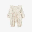 Owl Print Organic Baby Jumpsuit