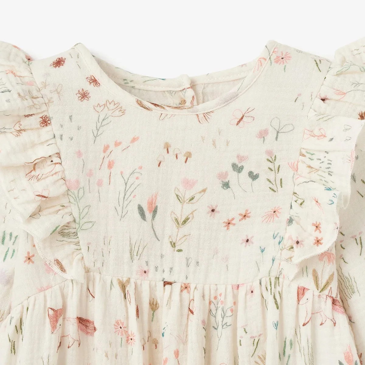 Owl Print Organic Baby Jumpsuit - 图片 2