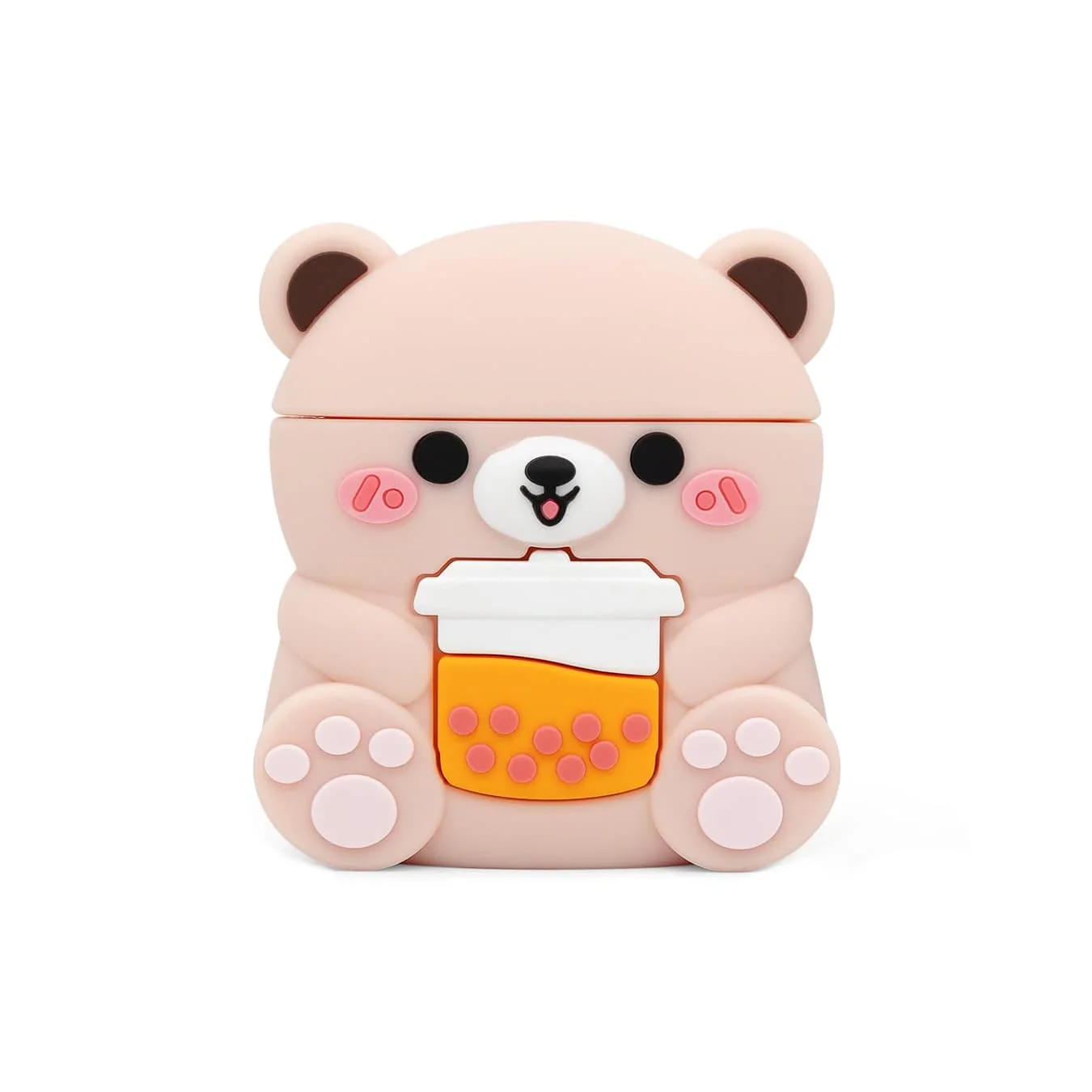 Boba Tea Bear Airpods Case—Soft PVC
