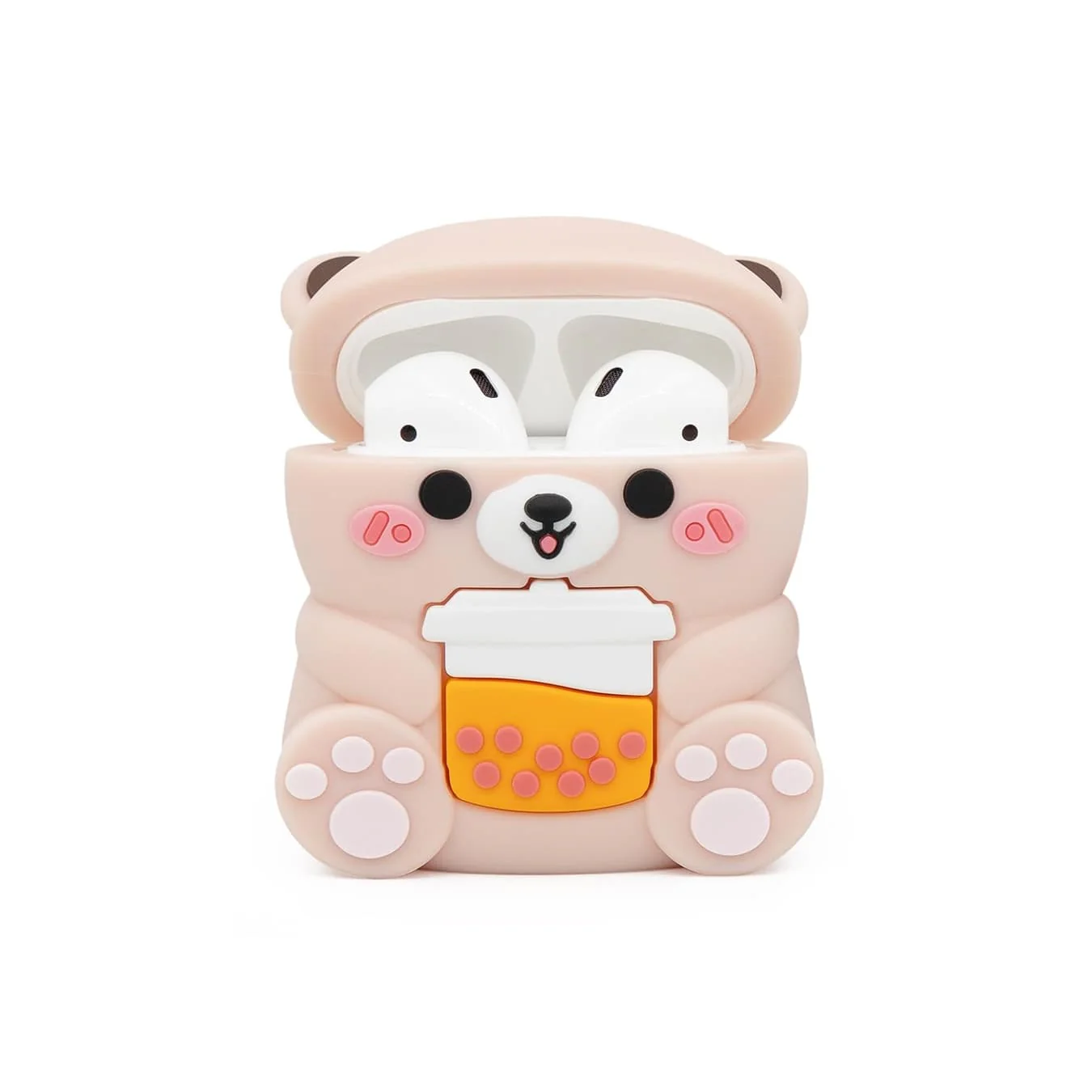 Boba Tea Bear Airpods Case—Soft PVC - 图片 2